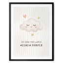 Kinder-Poster 'Ich fühle mich wohl in meinem Körper' mit Wolke