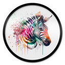 Plakat Heine - Tęczowa Zebra - Okrągły