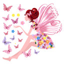 Sticker mural - Elfe