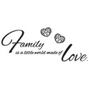 Wallsticker -  Family is a world…