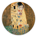 Tableau sur alu-Dibond rond Klimt - Le Baiser