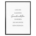 Poster Lass uns Geschichten schreiben