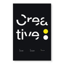 Tableau Design Typographique Créatif - Sub88 Studio - Alu-Dibond