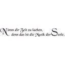 Wandtattoo Nimm Dir Zeit zu lachen... 1