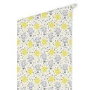 Papier peint à motifs - Montgolfière - jaune