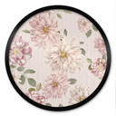 Plakat Dalie Shabby Chic Różowy - Bloomery Decor - Okrągły