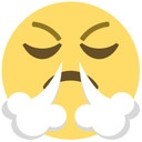Muursticker Emoji Frustrated Face