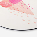 Vægcirkel Treechild - Ice Cream in Summer – print på aluminium (Alu-Dibond)