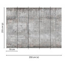 non-woven tapet ConcreteWall Moderne fototapet Designwalls i grå og brun 