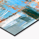 Crédence de Cuisine Jeu de Couleurs Abstrait Bleu Orange - Cheney