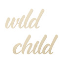 Dekoracja ścienna do pokoju dziecięcego - napis Wild Child - Topola