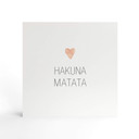 Billede af træ til at sætte op - Confetti & Cream - Hakuna Matata - 15x15 cm