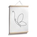 Plakat Lineart - Motyl