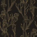 Daniel Hechter Papier peint floral Noir, Jaune