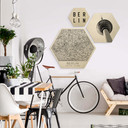 Hexagon Hout Kaart van Berlijn