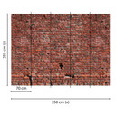 non-woven tapet Designwalls i brun og rød BrickRed 