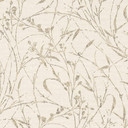 Icke-vävd tapet Fee Wild Free grädde beige grå metallic - gräs vildblommor vardagsrum hall kontor