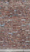 Fototapet med sten som brugt look rød,Sten effekt 2,70 x 1,59 m