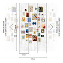 Fototapet med abstrakte kunstmotiver farverigt - nonwoven tapet med galleridesign - moderne tapet