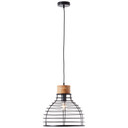 Pendelleuchte Annelie, braun, 135 x 35 cm, Holz Pendellampe
