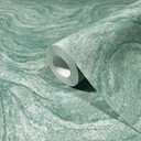 non-woven tapet med marmorsten effekt grøn marmor look