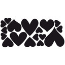 Wallsticker - Hjerter