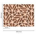 non-woven tapet Organic Surface wood optic fototapet Designwalls i beige og brun 