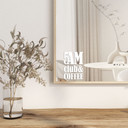 Wallsticker Spejlklistermærke, dekorativt klistermærke 5 am Club & Coffee