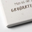 Leinwandbild mit Kind und Stern - Affirmation 'Man ist nie zu klein' für das Kinderzimmer