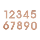 Aluminiowe numery Dibond - Nowoczesne numery domów - Efekt miedzi
