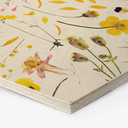 Hexagone - Bois UN Designs - Fleurs séchées