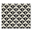 Dækplade til komfur Geometriske ornamenter i sort-beige - Treechild