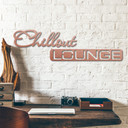 Aluminiowe litery Dibond - efekt miedzi - Chillout Lounge