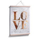Plakat o wyglądzie miedzi - Love 01