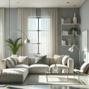 Pintura interior gris satinado mate I Salty Shrimp | crear un ambiente elegante y moderno | THE COLO