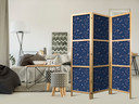 Japanischer Paravent, Raumteiler freistehend, Trennwand - Cosmic Inspirations