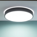 Deckenleuchte Niklas, schwarz, Ø 49 cm, Deckenlampe, dimmbar