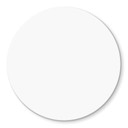 Plateau de table en verre - Uni blanc  - Rond