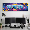 Canvasbillede, abstraktion af spiller
