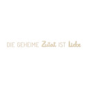 Wanddeko Spruch Die geheime Zutat ist Liebe - Pappelholz
