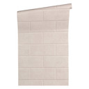 Versace tapet, Fleecetapet Via Gesú tapet i stenoptik, beige