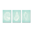 Wanddecoratie set Beach collage 02 (3 delen)
