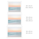 Plakat Abstrakcyjne Fale Morskie Pastel - Botha