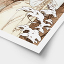 Plakat Pory roku: Zima 1900 - Mucha