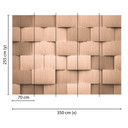 non-woven tapet AluPattern fototapet Designwalls i brun