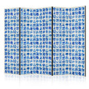 Paravent, Raumteiler freistehend, Trennwand - Ceramic Tiles - Traditional Portuguese Blue Tiles Azul