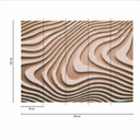 GeometricWave1 designtapet i beige sort - non-woven tapet Designwalls 2 - 2,55 x 3,5 m