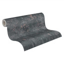 Papier peint industriel gris foncé avec effet rouille pour un style loft et urbain