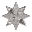 Wallsticker - Metalstjerne, sølv