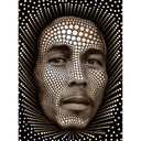 Fotobehang Ben Heine - Circlism - Bob Marley
